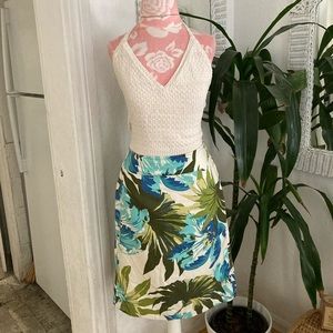 Ann Taylor Loft Tropical Floral Skirt